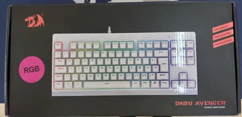 Teclado Redragon Dark Avenger Lunar White K568