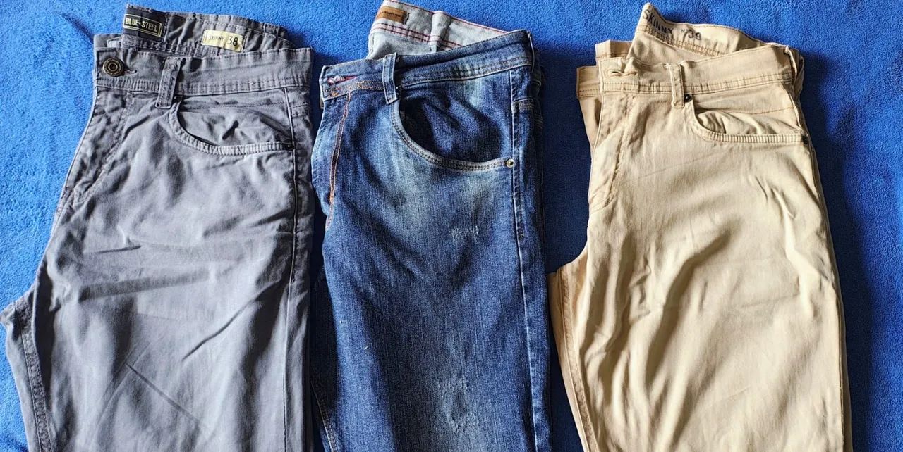 3 calças masculinas 