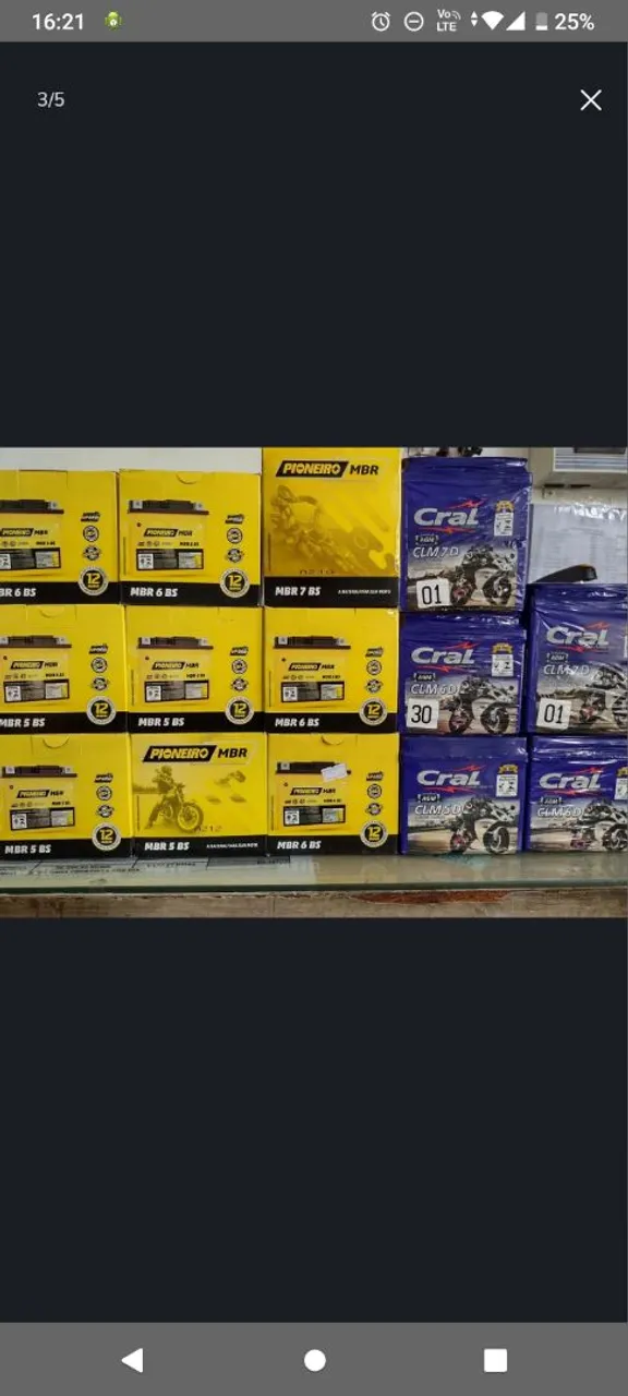 Baterias JÚPITER e PIONEIRO MBR e CRAL e MOURA