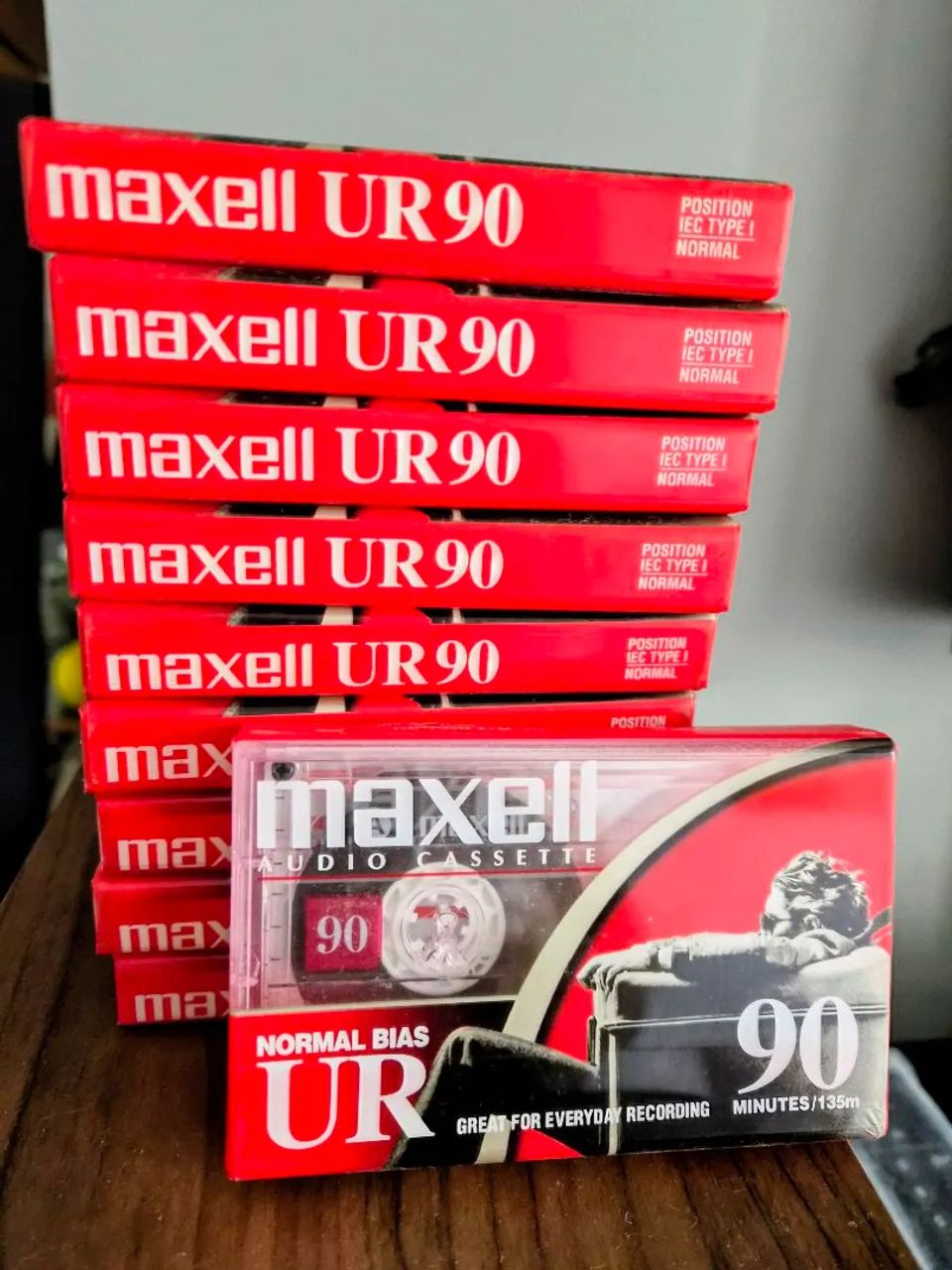 Pacote com 05 unidades de Fita cassete 90 Minutos Maxell