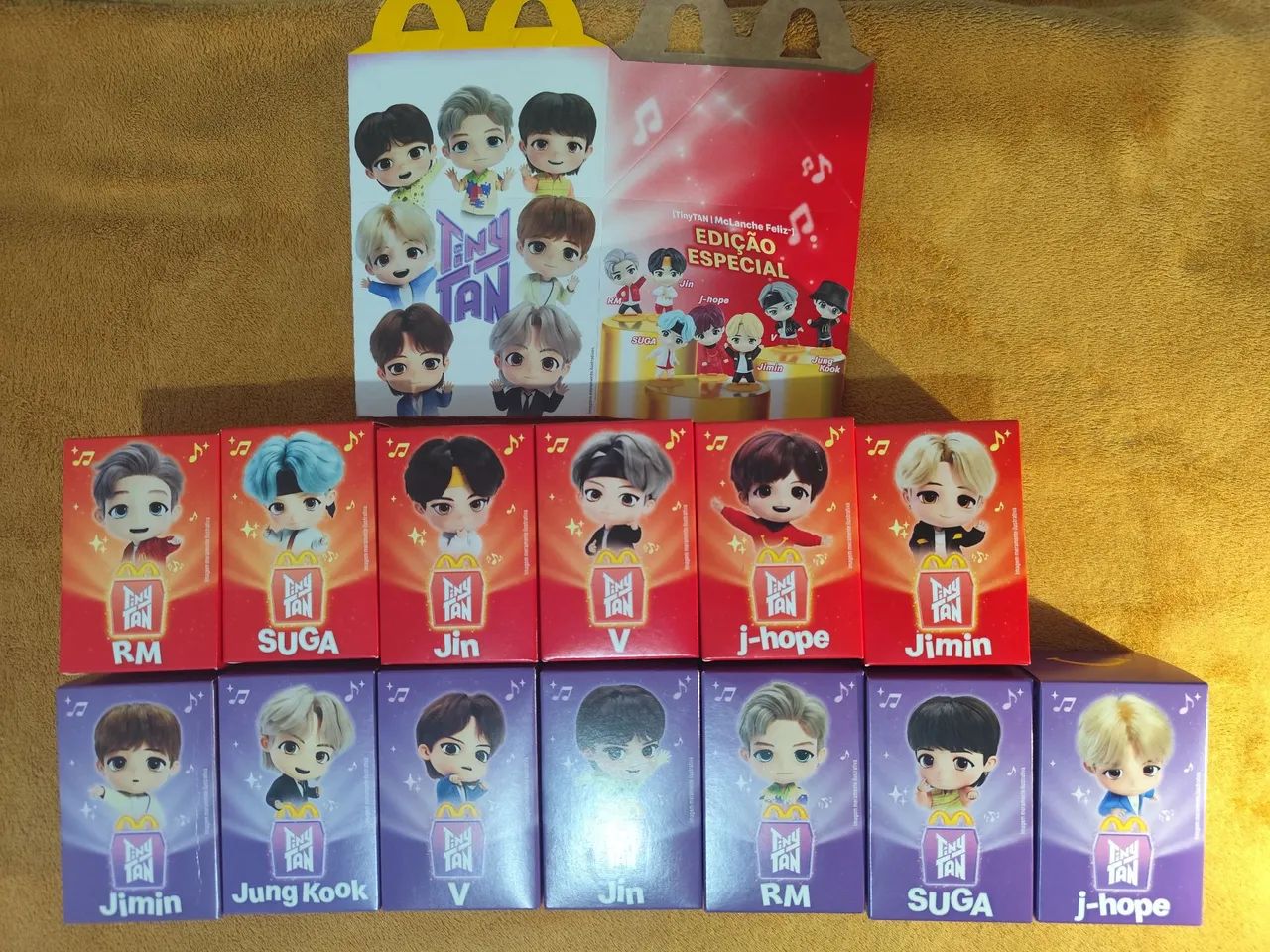 BTS Tiny Tan McDonald's Coleção Completa Novo - Foto 4