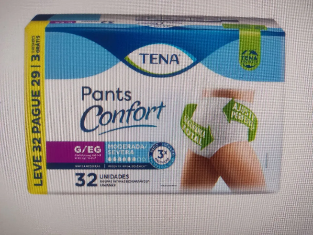 Tena Pants Confort G/EG - 32 unidades