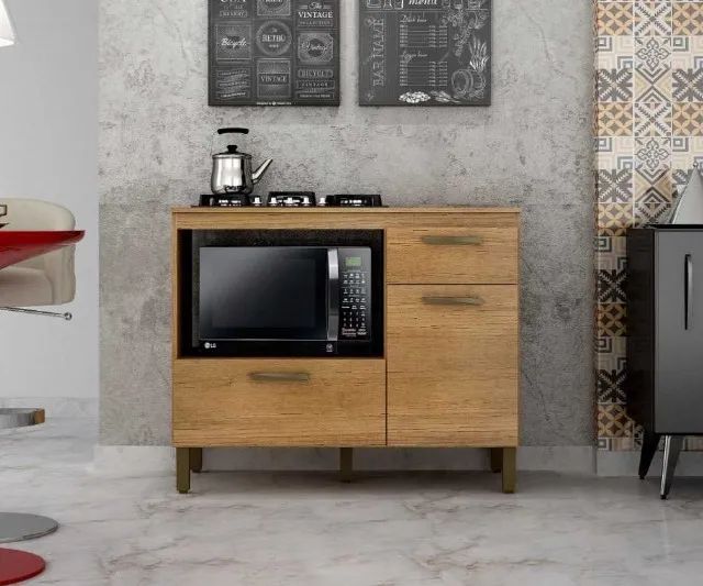 Balcão Teresina P/ Cooktop 4 ou 5 Bocas  (FAZEMOS ENTREGA EM ATE 24 HORAS DF E ENTONO)