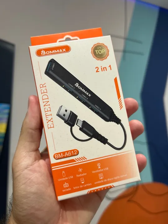 Hub usb tipo C 2 em 1