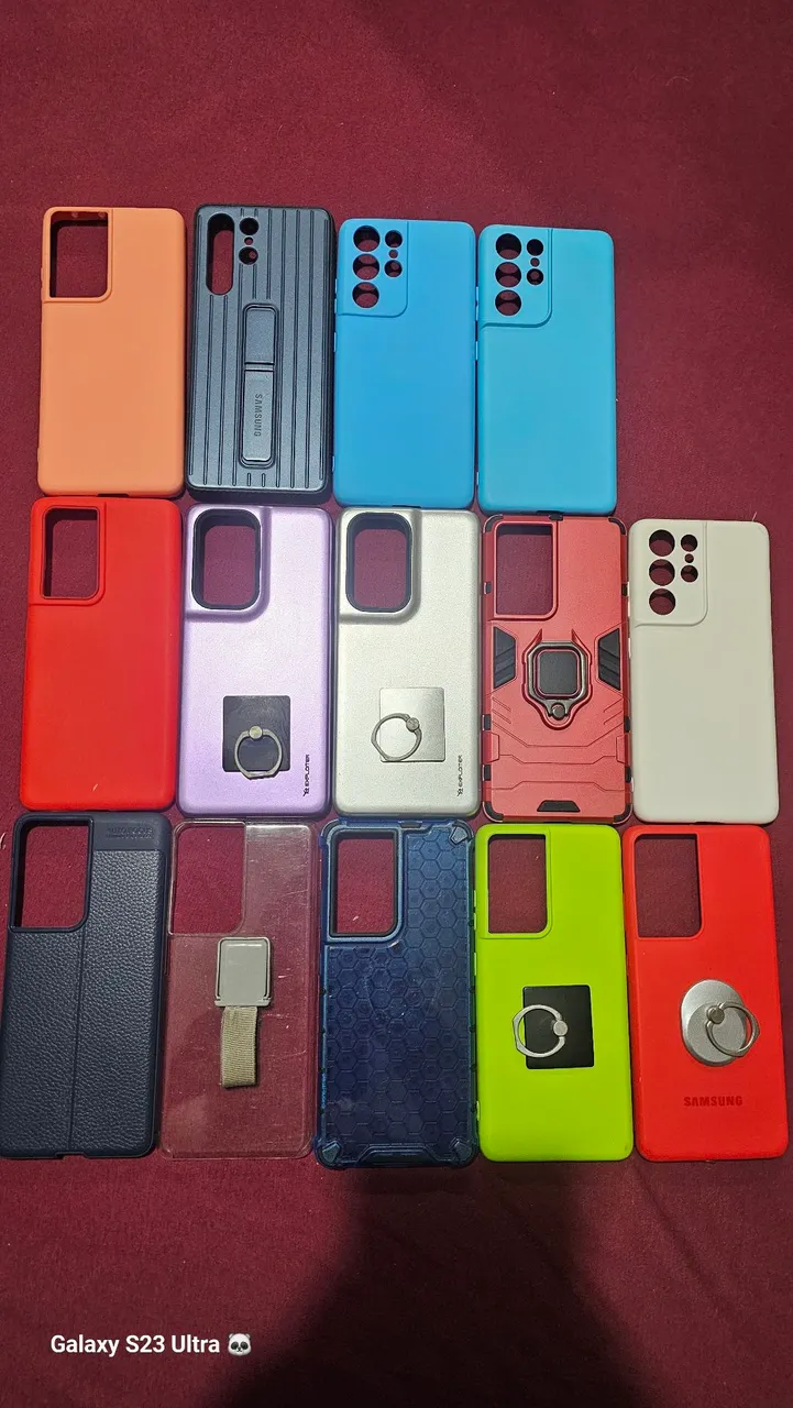 Capas Galaxy S21 Ultra (Todas, R$ 80,00)
