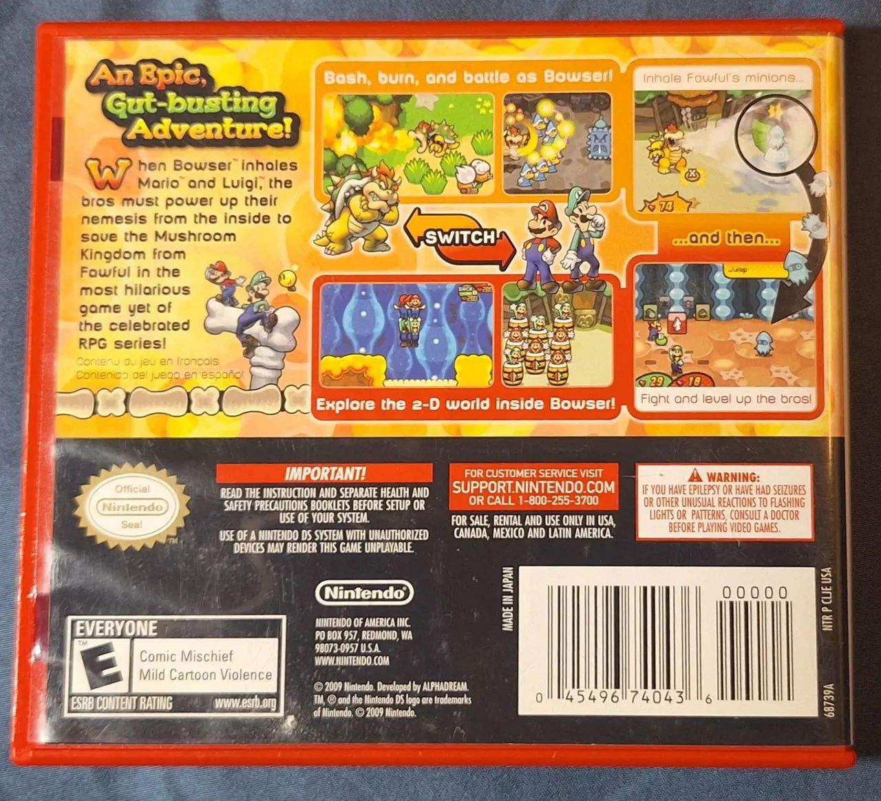 Mario & Luigi: Bowser's Inside Story - Nintendo DS - Foto 2