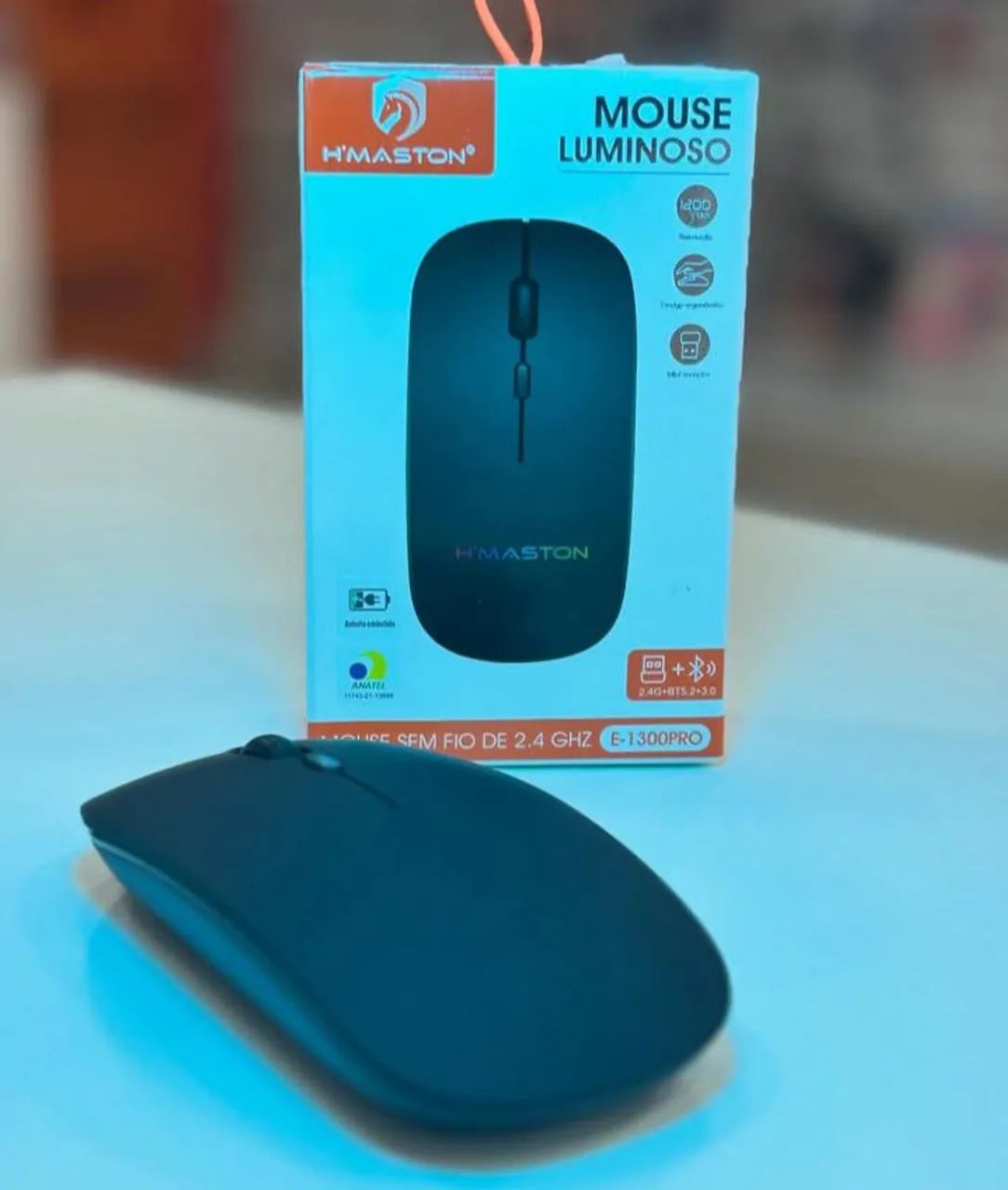 Mouse sem fio bluetooth recarregável  - Foto 2