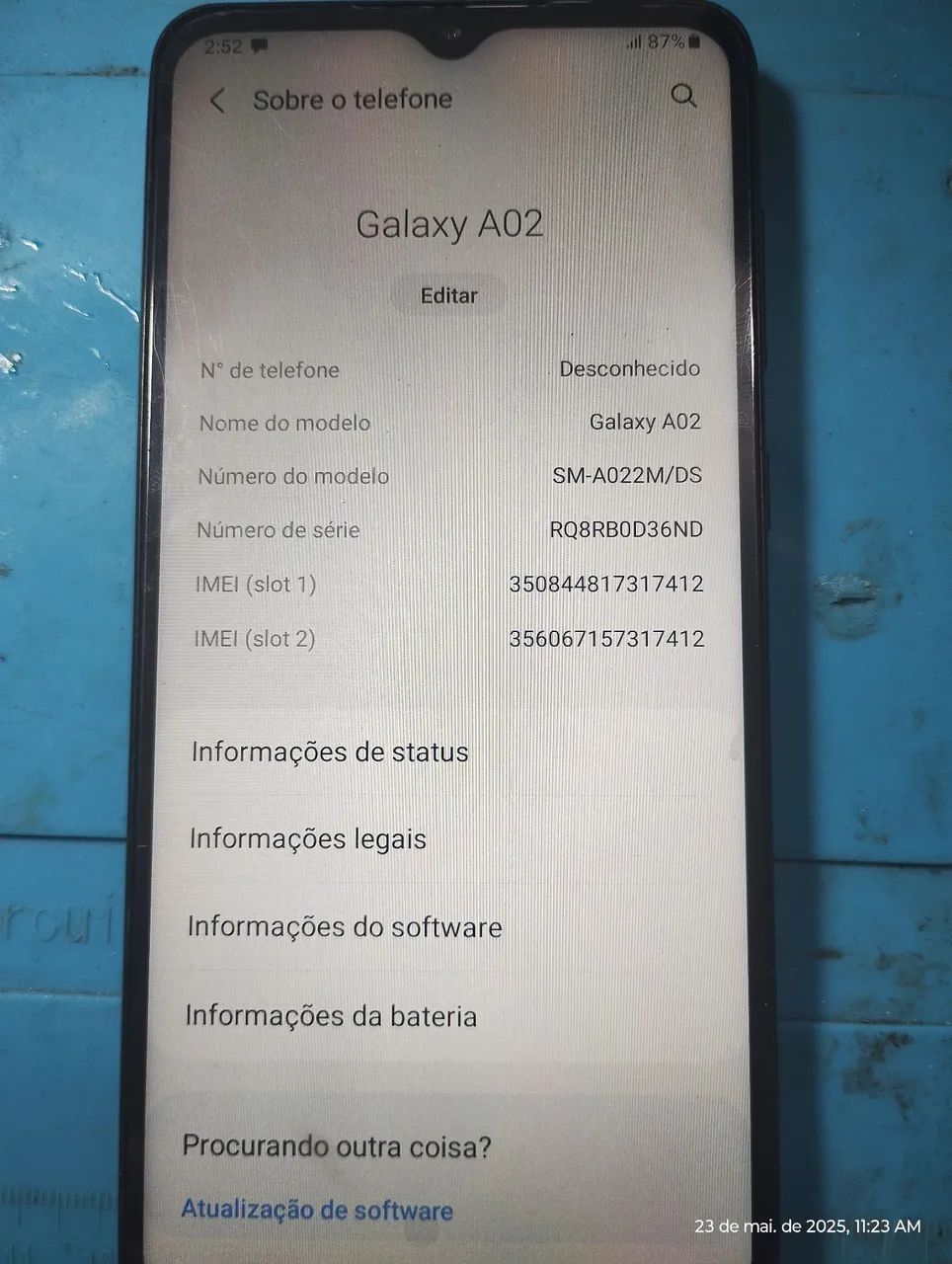Meu lá está em perfeito estado apenas marcas de uso  - Foto 2