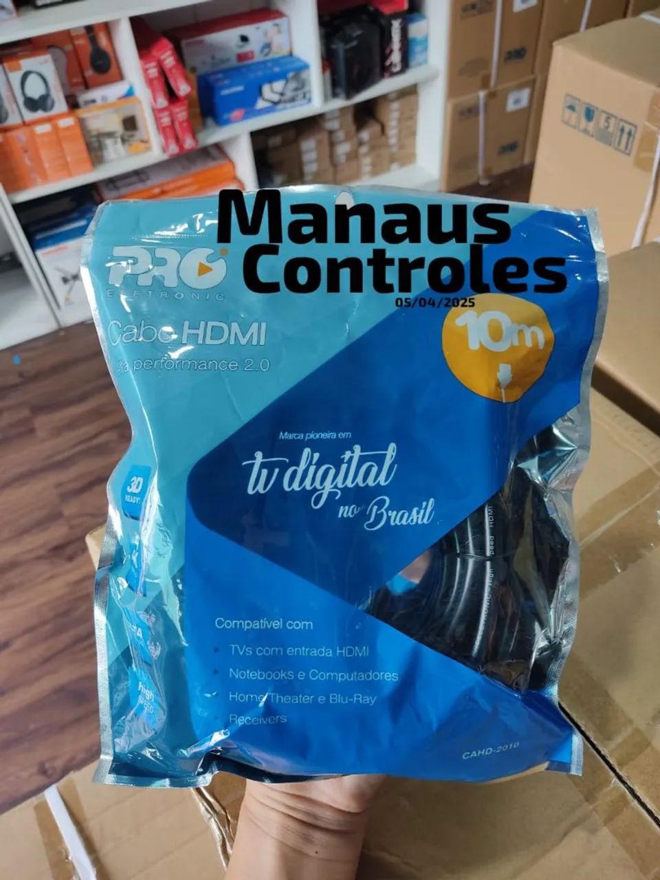 Cabo HDMI de 10 metros para Projetor / DVR de Câmeras