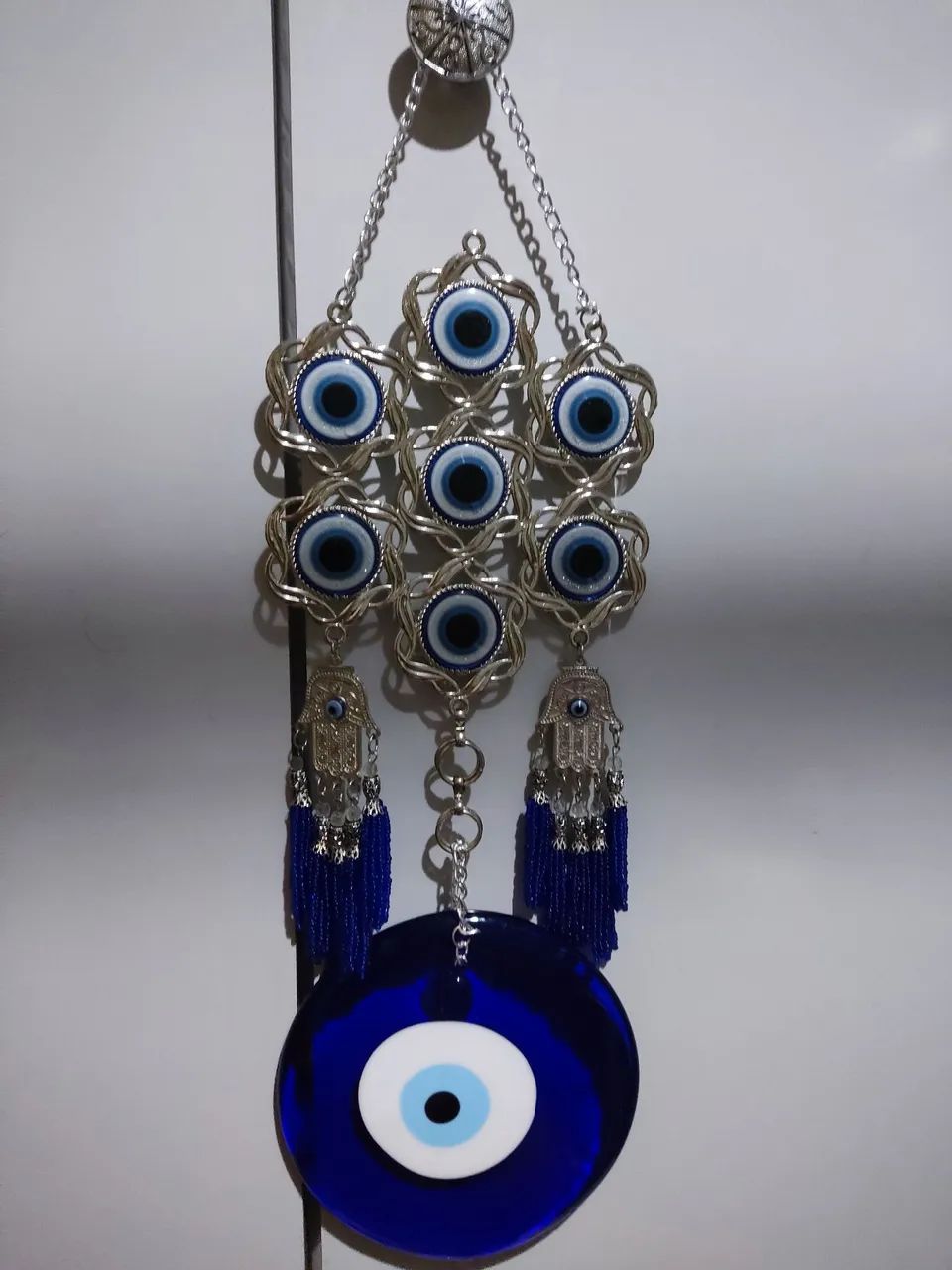 Olho grego e mão de Hamsa para decoração 