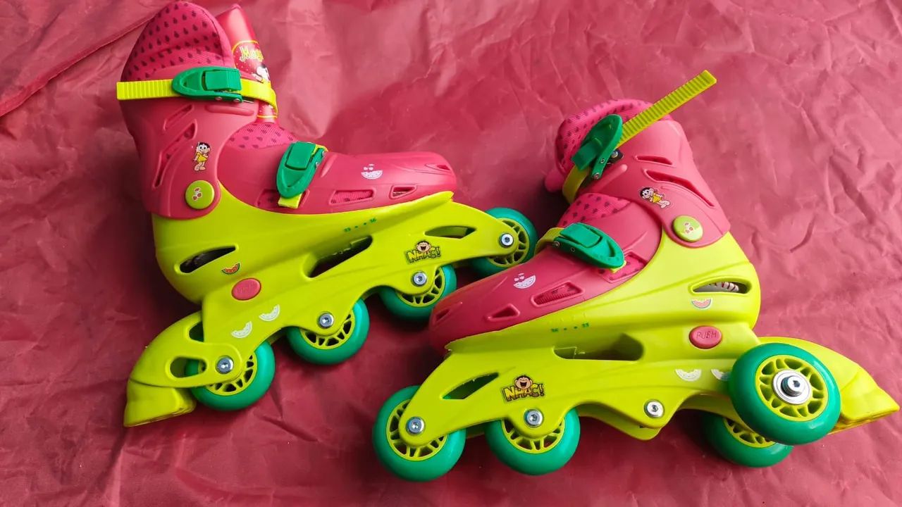 Roller Tri Inline Turma da Mônica/Magali Bel (PRONTA ENTREGA)