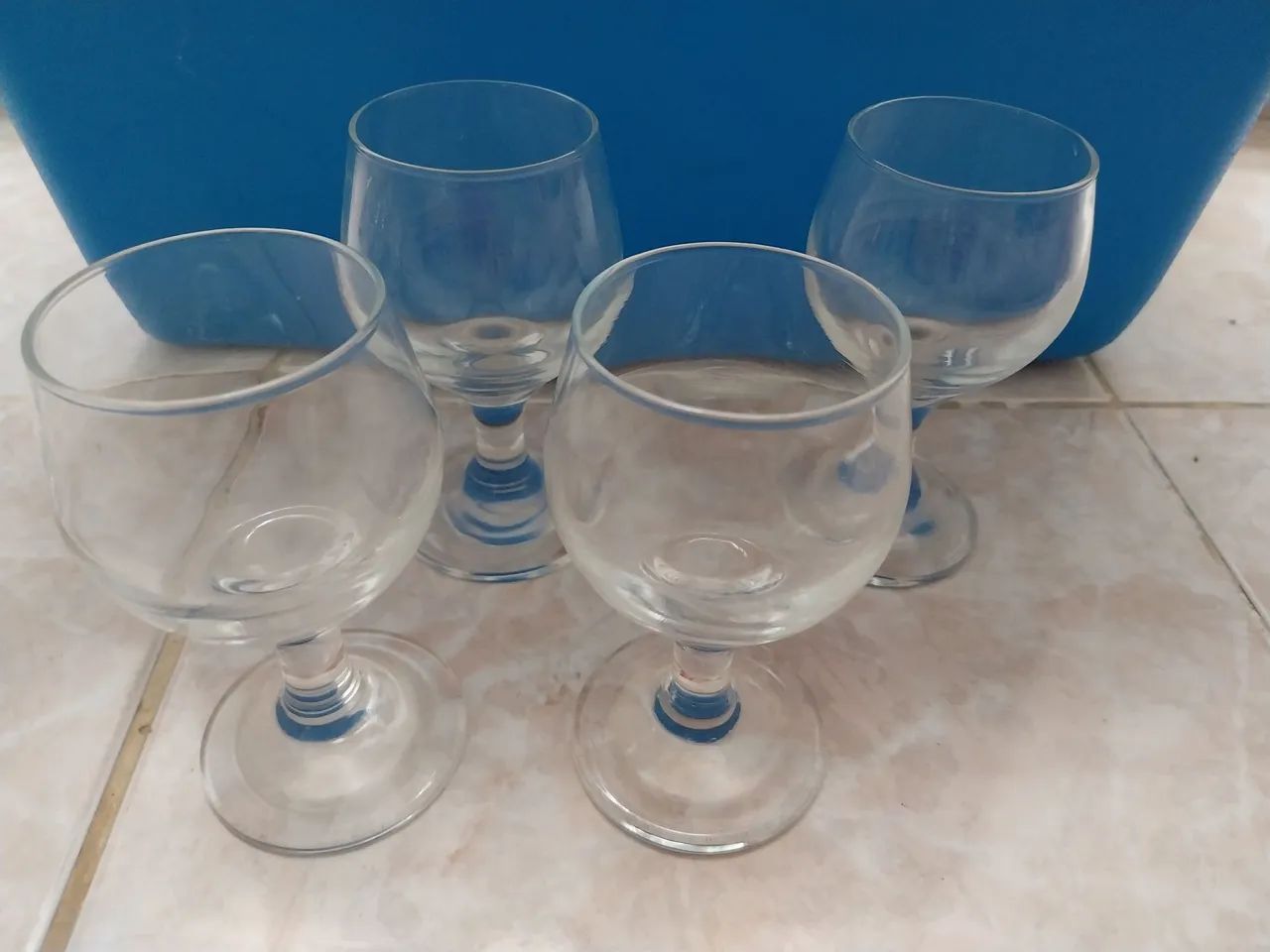4 Taças de Vidro para Bebidas