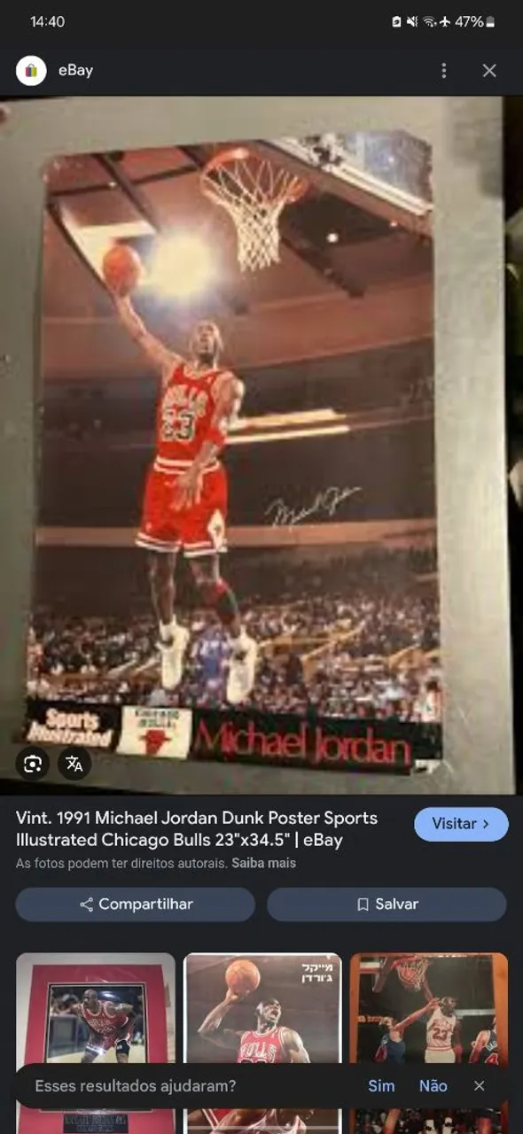 Poster Michael Jordan Dunk Chicago Bulls