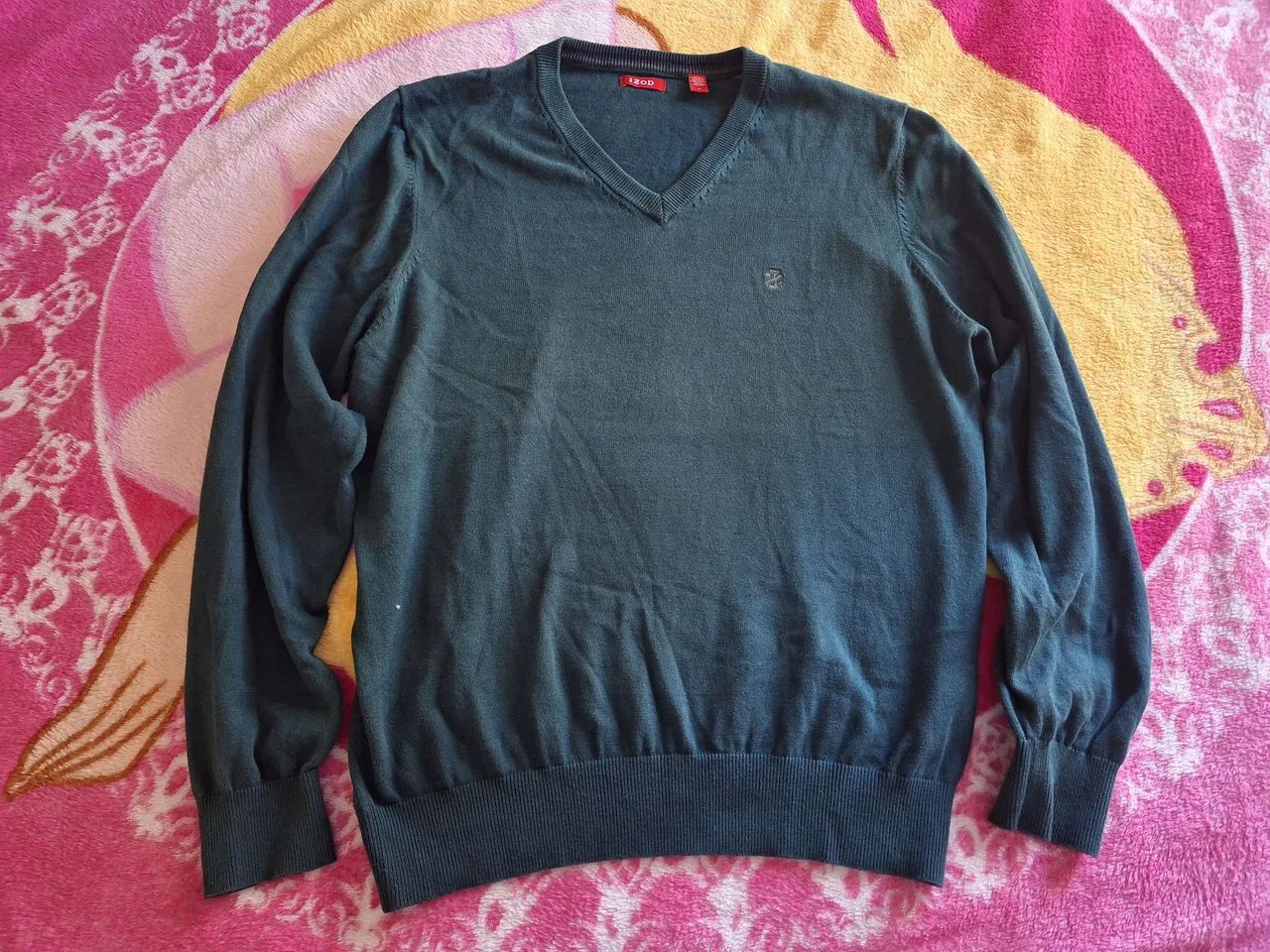blusa suéter izod original verde escuro - Foto 3
