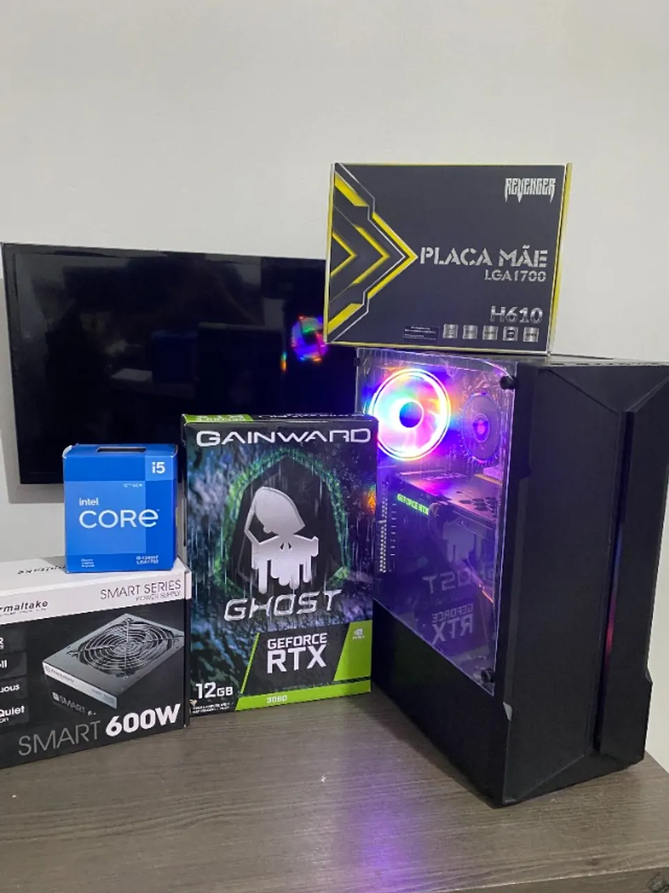 CPu Gamer Intel Core i5 12500 4.40Ghz 32gb Ddr4 3200Mhz NVMe 512GB Rtx 3060 12GB GDDR6