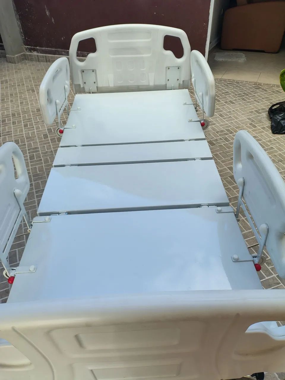Cama hospitalar manual c/elevação total entrego 
