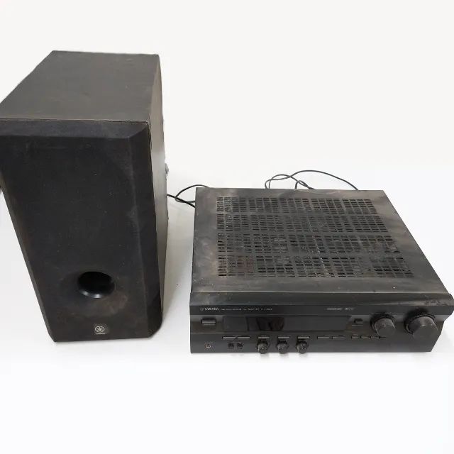 Yamaha Receiver e Subwoofer (Defeito)