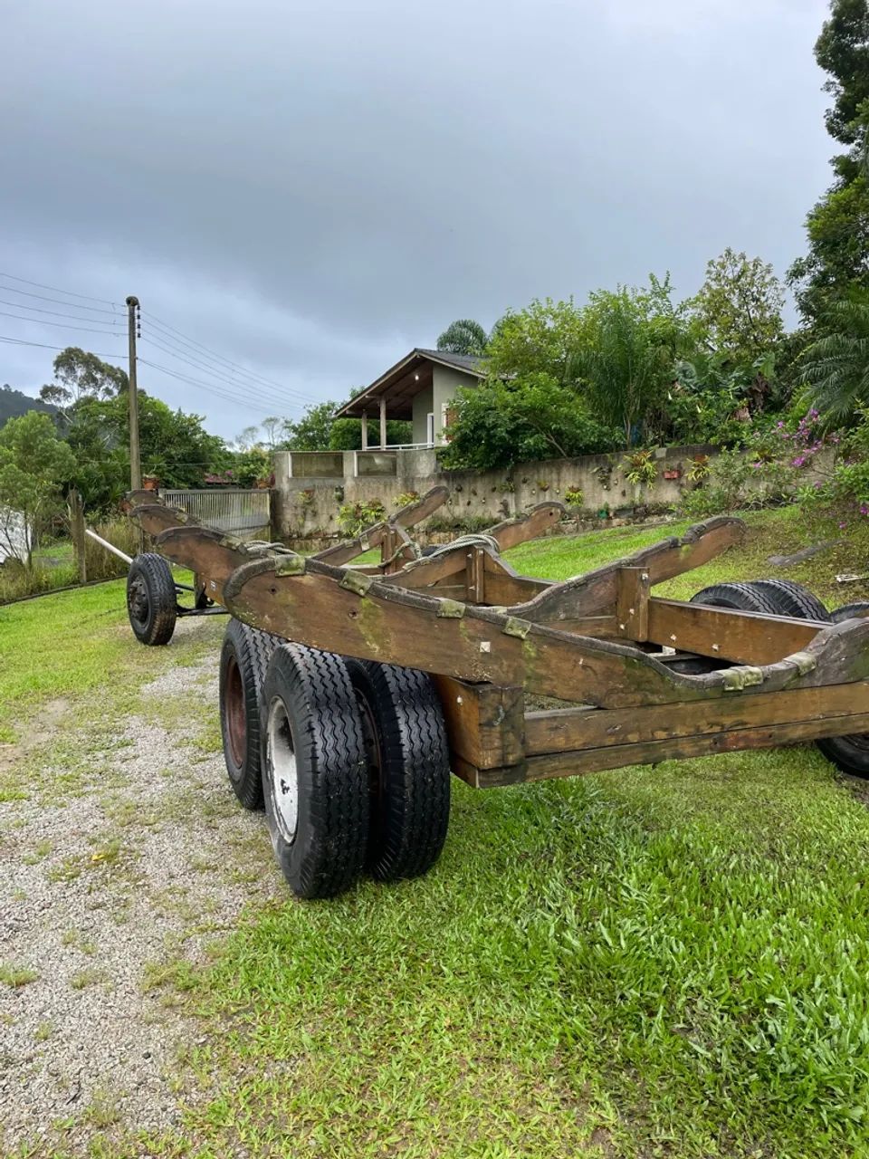 Carreta de Encalhe em madeira - Foto 8