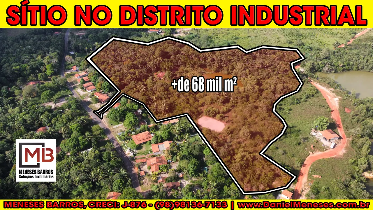 Área de 68.000m² à venda na Região do Distrito Industrial de São Luís