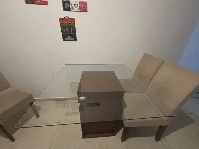 Mesa de jantar de vidro - Foto 4