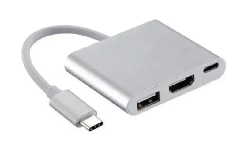 Adaptador Conversor Multiportas USB Tipo C para HDMI USB e Tipo C MO-5in1 ATOMO - Foto 2