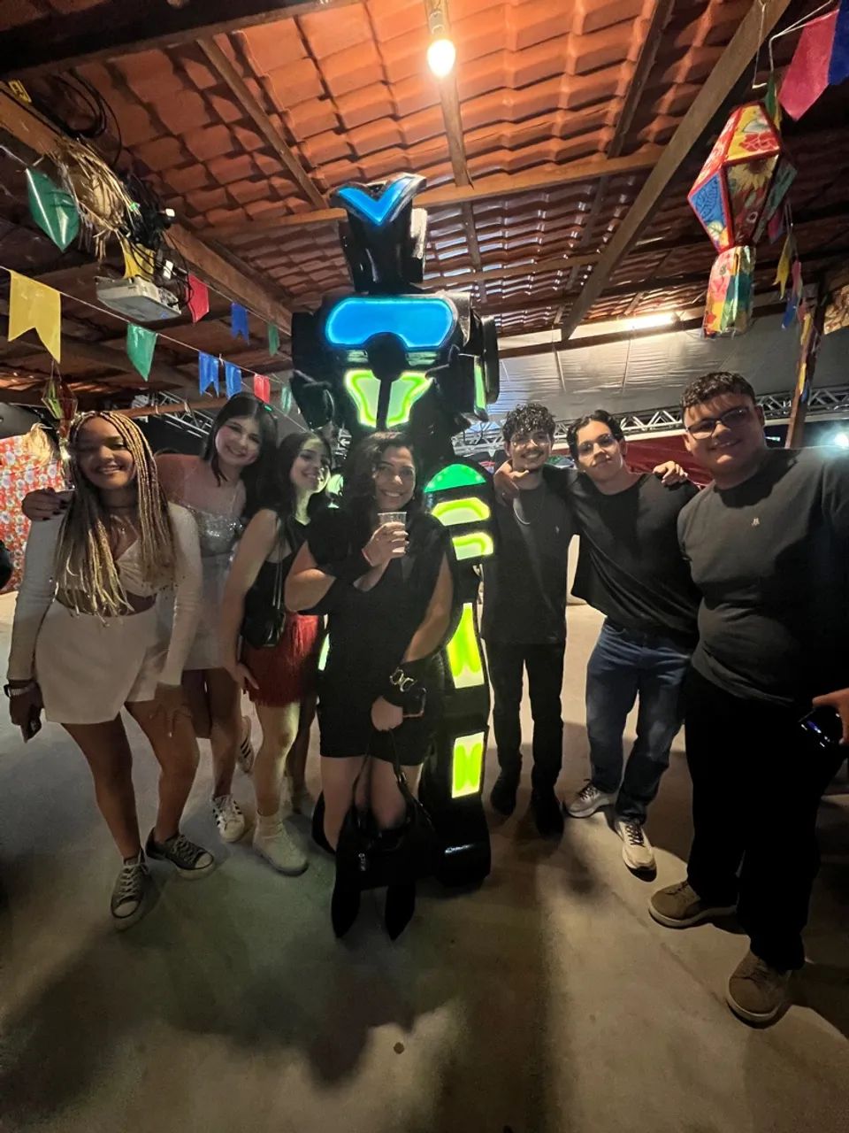 Robô de LED para eventos