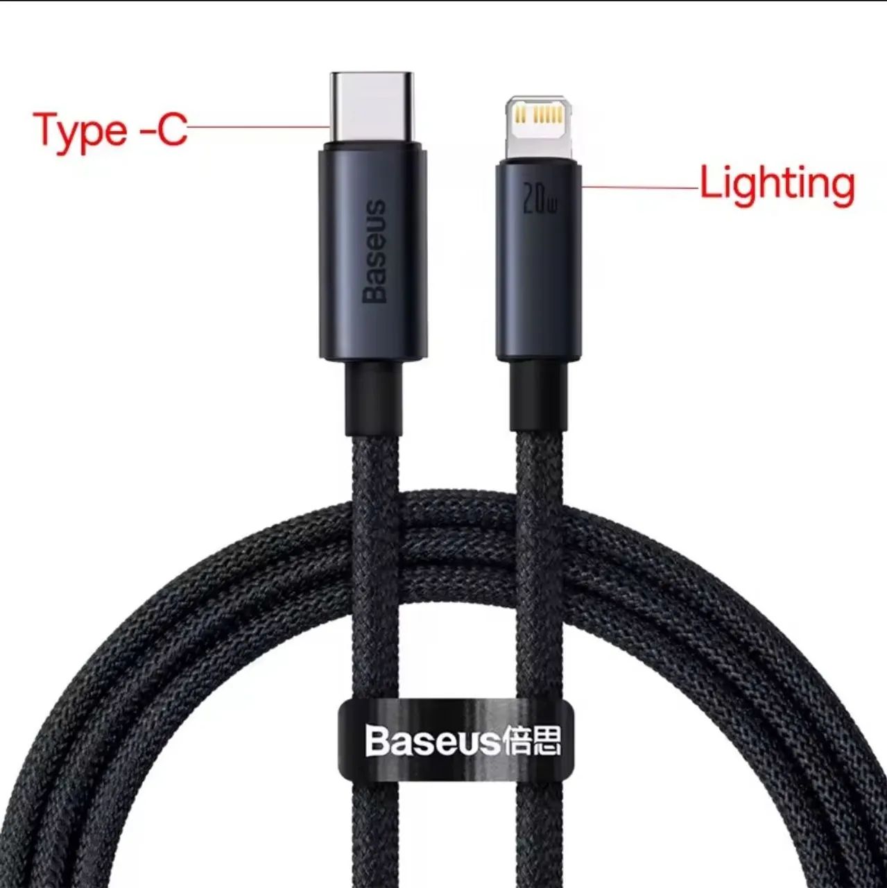 Cabo USB-C para Lightning Baseus 20W - Carregamento Rápido e seguro - Foto 5