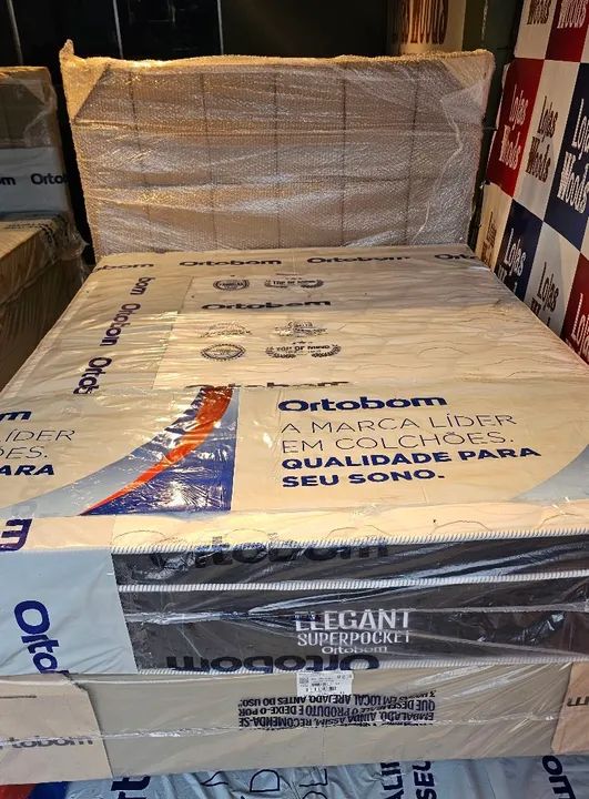 Cama Casal Elegant Superpocket Linha Premium Ortobom 