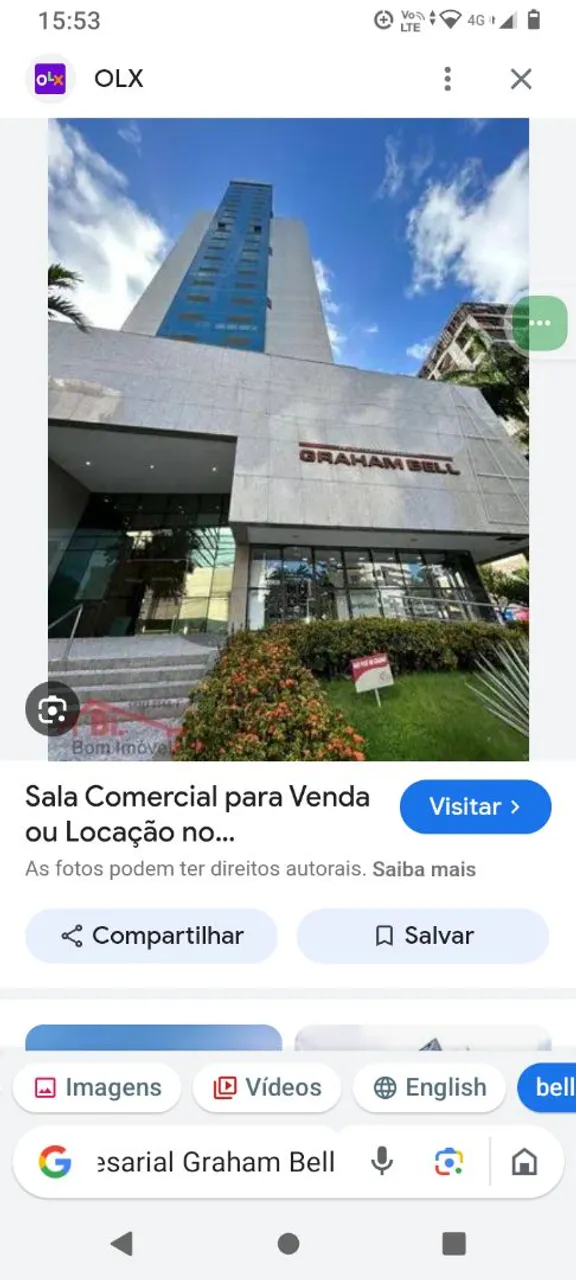 SALA EMPRESARIAL GRAHN BELL , CONDOMÍNIO INCLUSO NO PREÇO