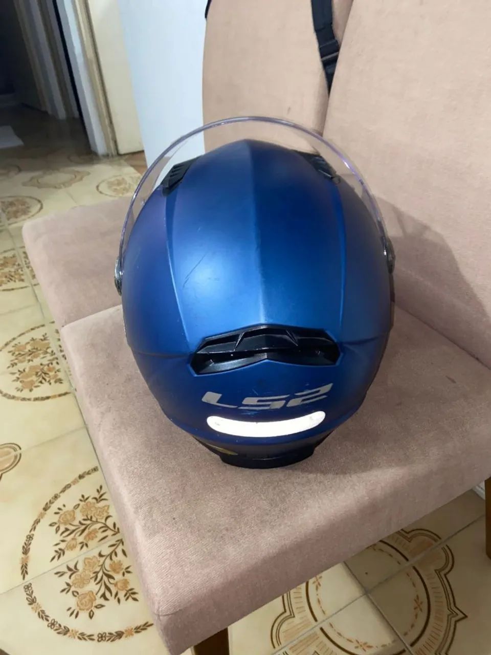 Capacete LS2 Ff358  Fosco Azul  - Foto 2