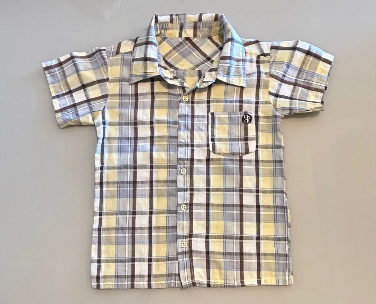 Camisa xadrez infantil 2 e 3 anos. 