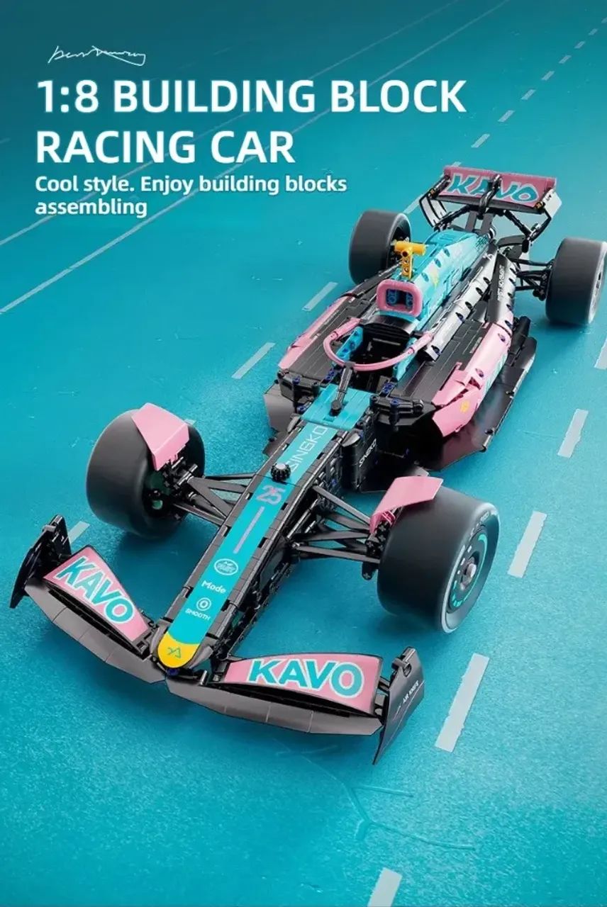 Tipo Lego F1 Alpine 1:8 1768 peças - Foto 5