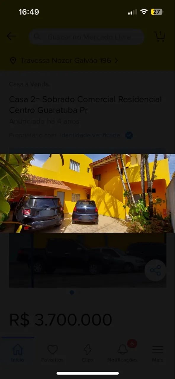 Imóvel Comercial e Residencial no Centro de Guaratuba-Pr - Foto 2