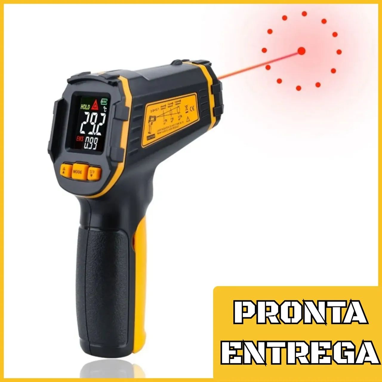 TERMÔMETRO DIGITAL INFRAVERMELHO 