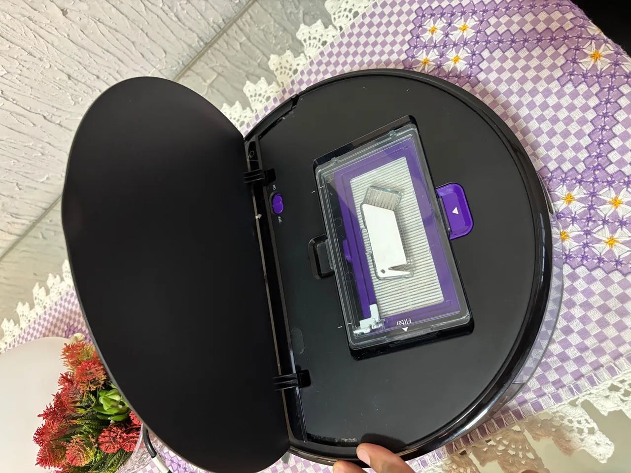 Robô Aspirador 2 em 1 Samsung Preto VR5000RM Aspira e Passa Pano com Wi-Fi - Foto 3