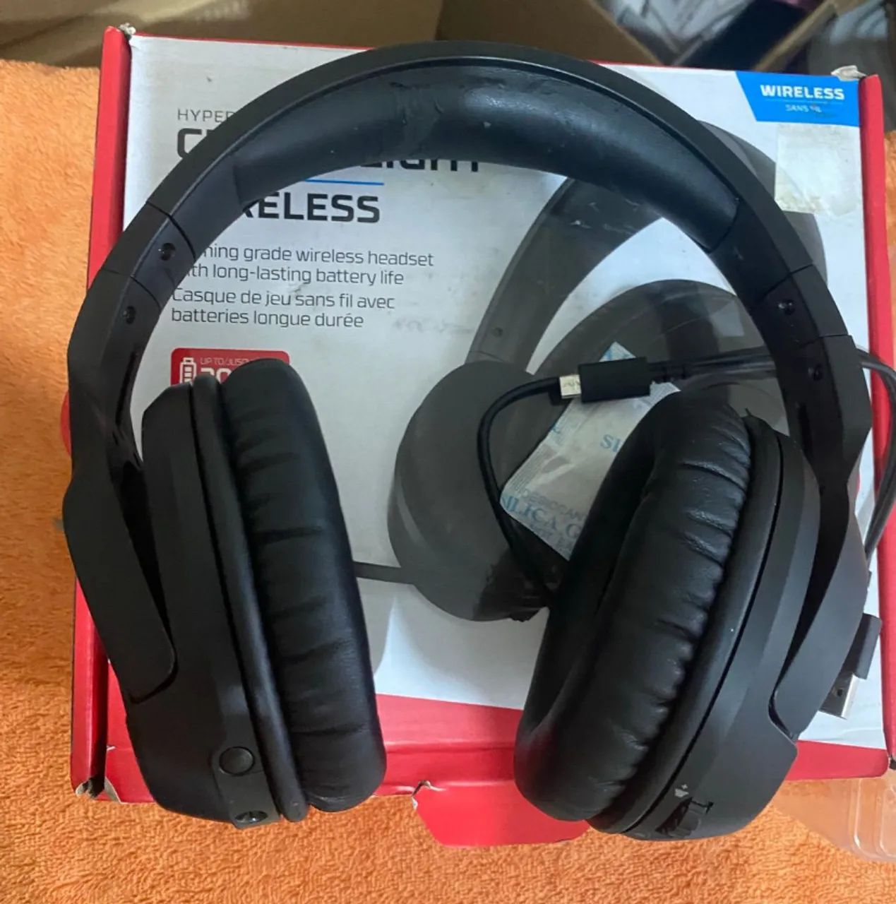 hyperx gaming headset cloud flight wireless ( está sem o microfone) - Foto 3