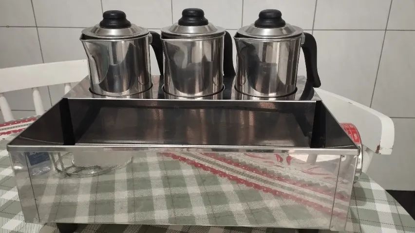 Esterilizador Automático Profissional 3 Bules - Café e Leite - Inox - Foto 3