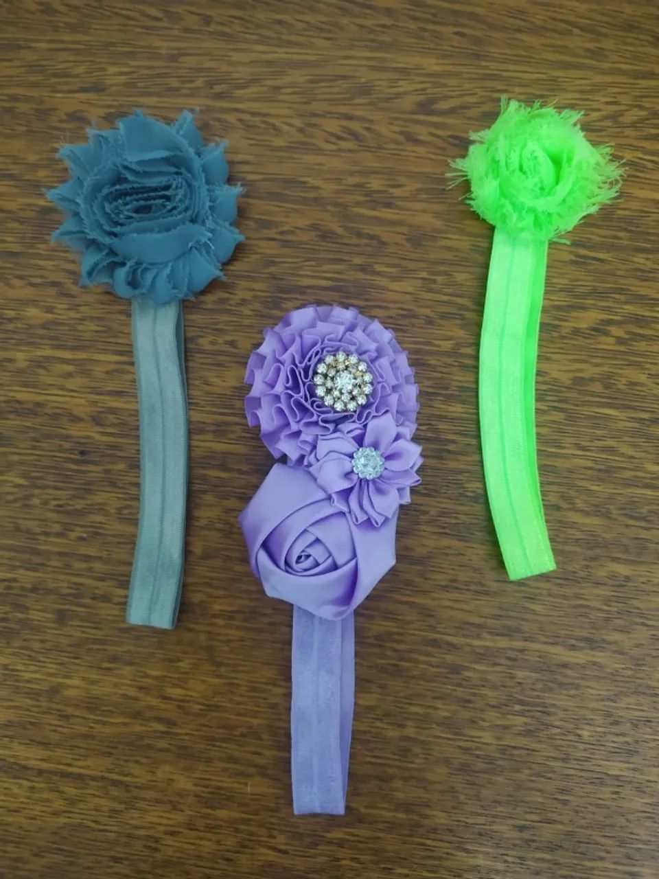 Kit De Laços Floridos Para Bebês