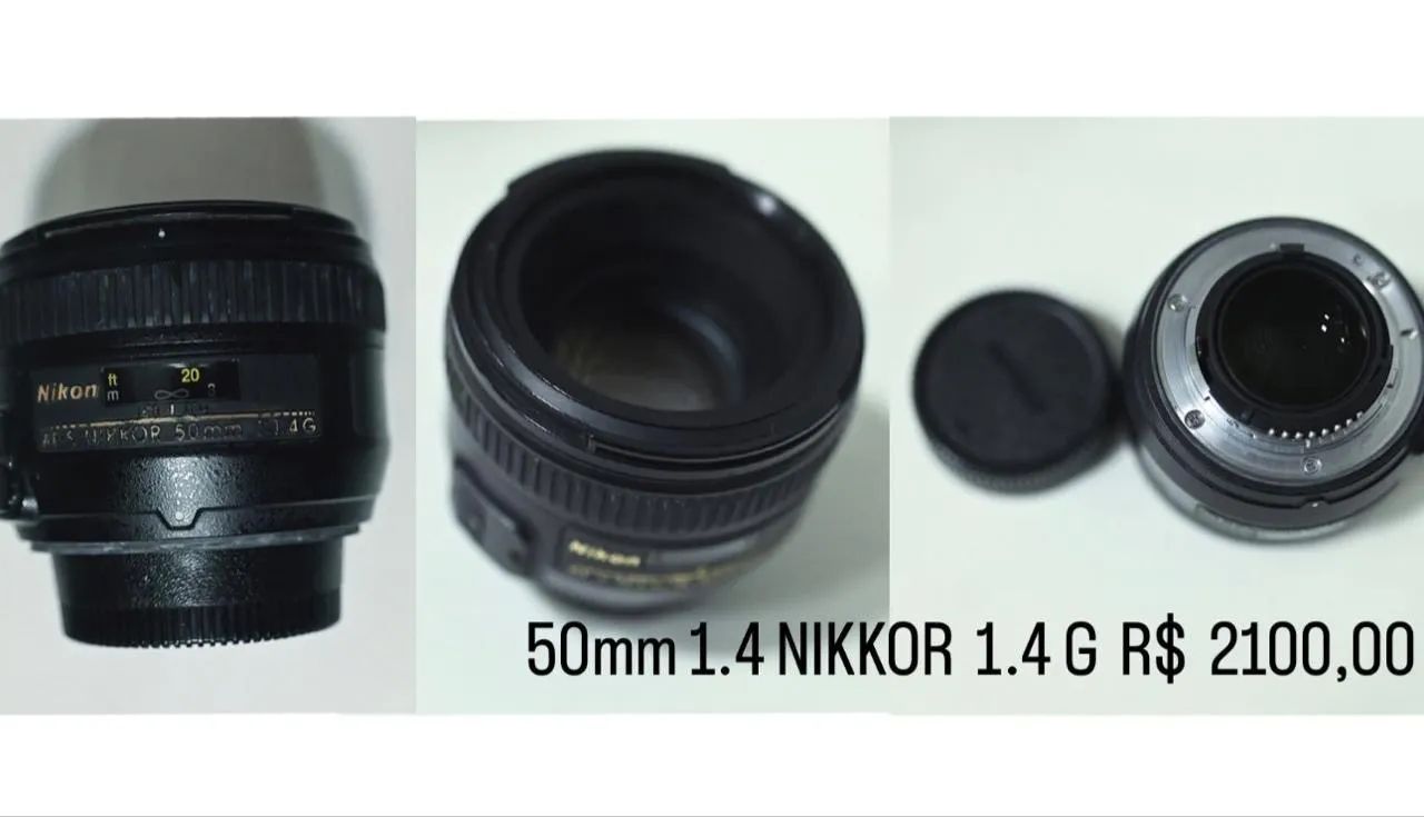 Oportunidade Sigma 35mm f/1.4   - Nikkor 24-70mm f/2.8  - Nikkor 50mm f/1.4 - Foto 2