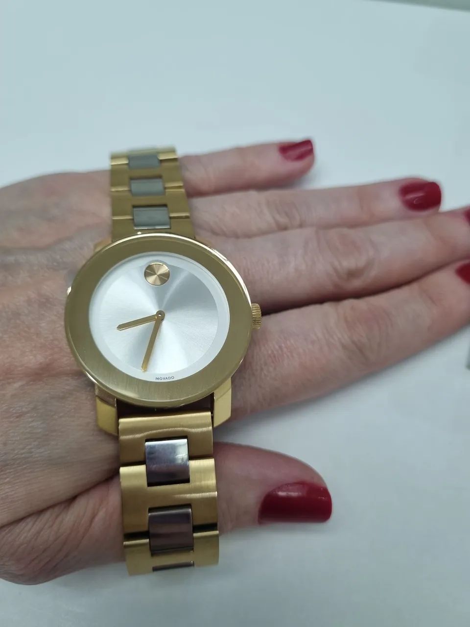 Relógio Feminino Movado Bold Ouro e Prata - Foto 2