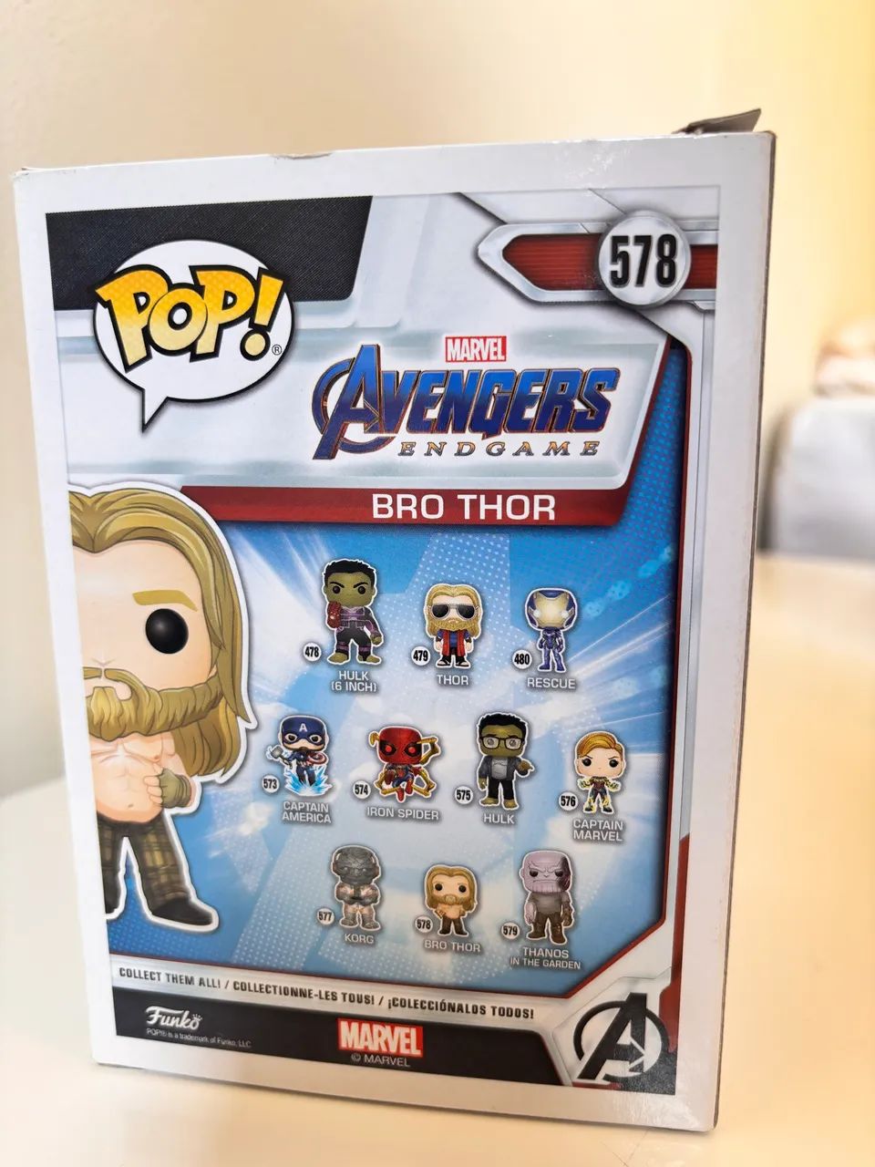 Funko Pop! Marvel: Avengers Endgame - Bro Thor Com Pizza  - Foto 5