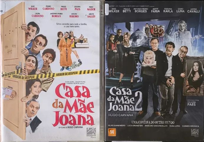Dvd A Casa da Mae Joana 1 e 2