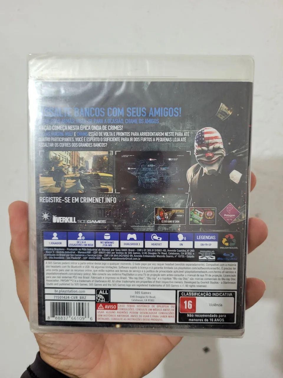 PayDay 2 PS3 Novo Lacrado - Foto 2