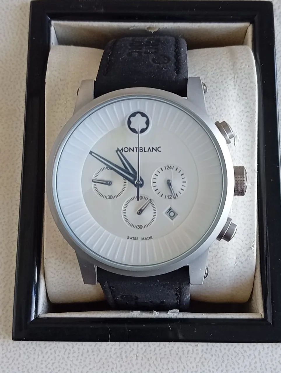 Relógio Montblanc branco quartzo