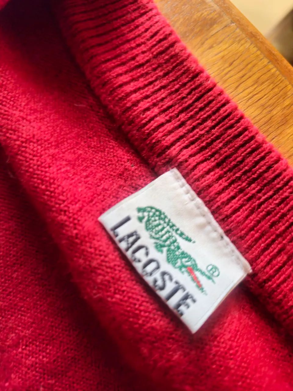 sueter vermelho lacoste - Foto 4