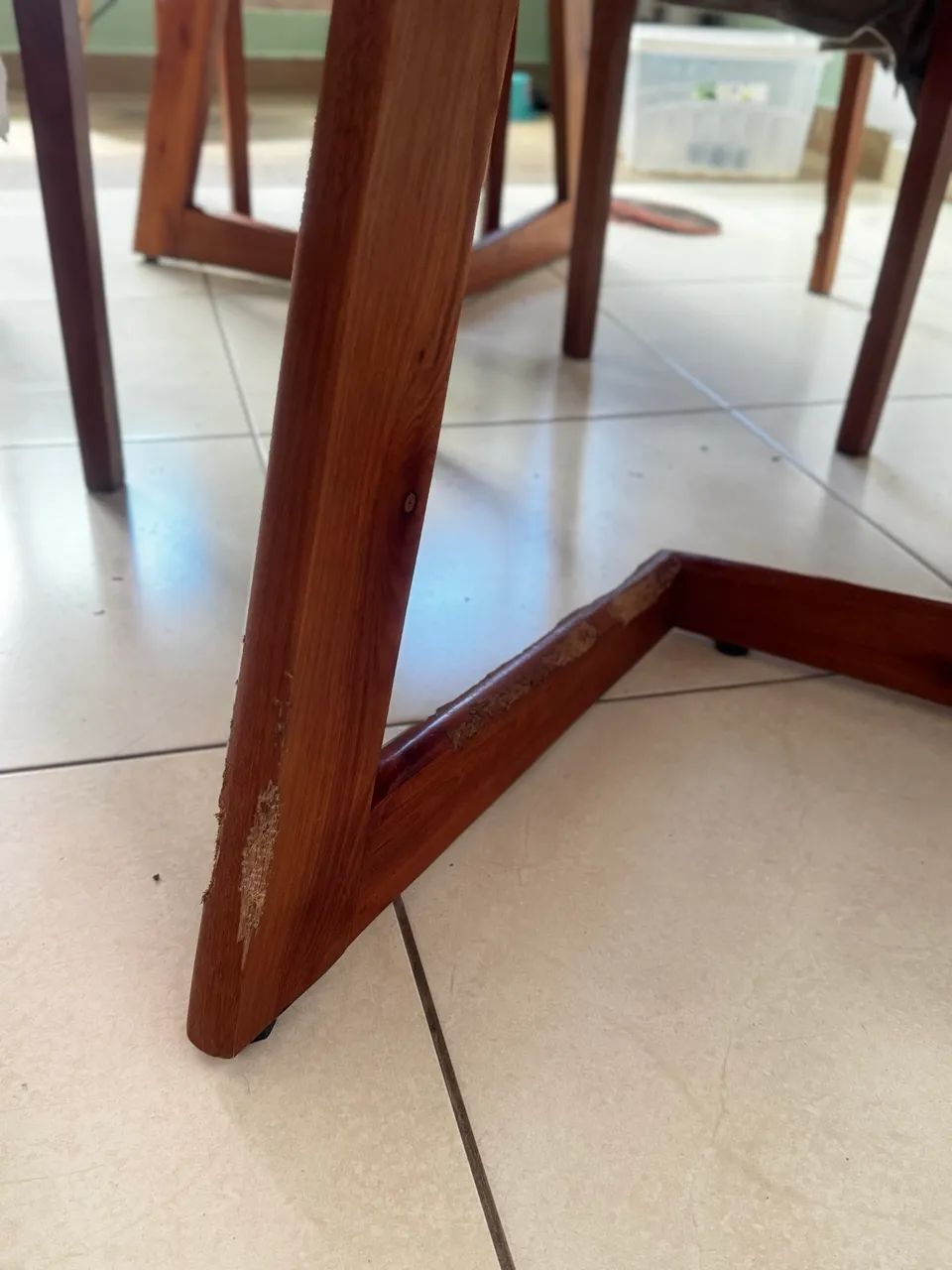 Mesa tampo de vidro laqueado Branco - Foto 3