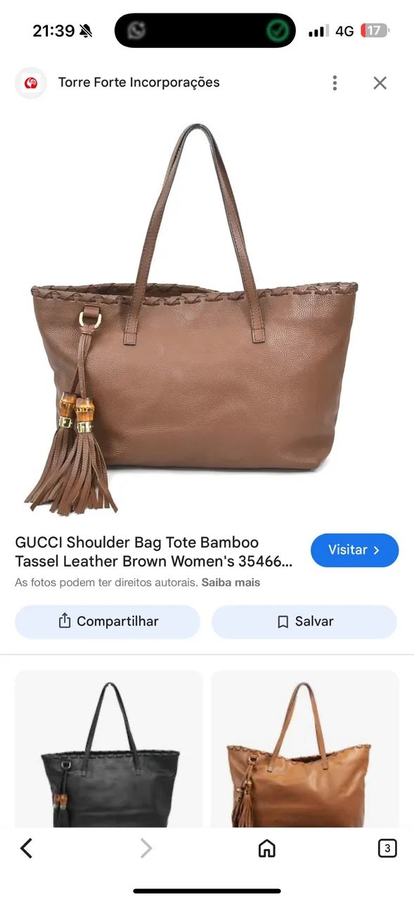 Bolsa Gucci em couro original  - Foto 3