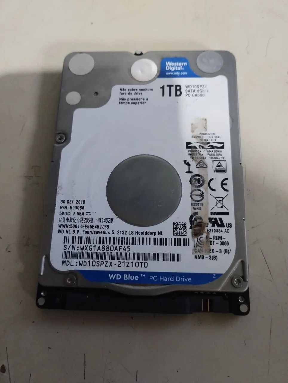 Hd 1 terabyte Notebook WD Blue