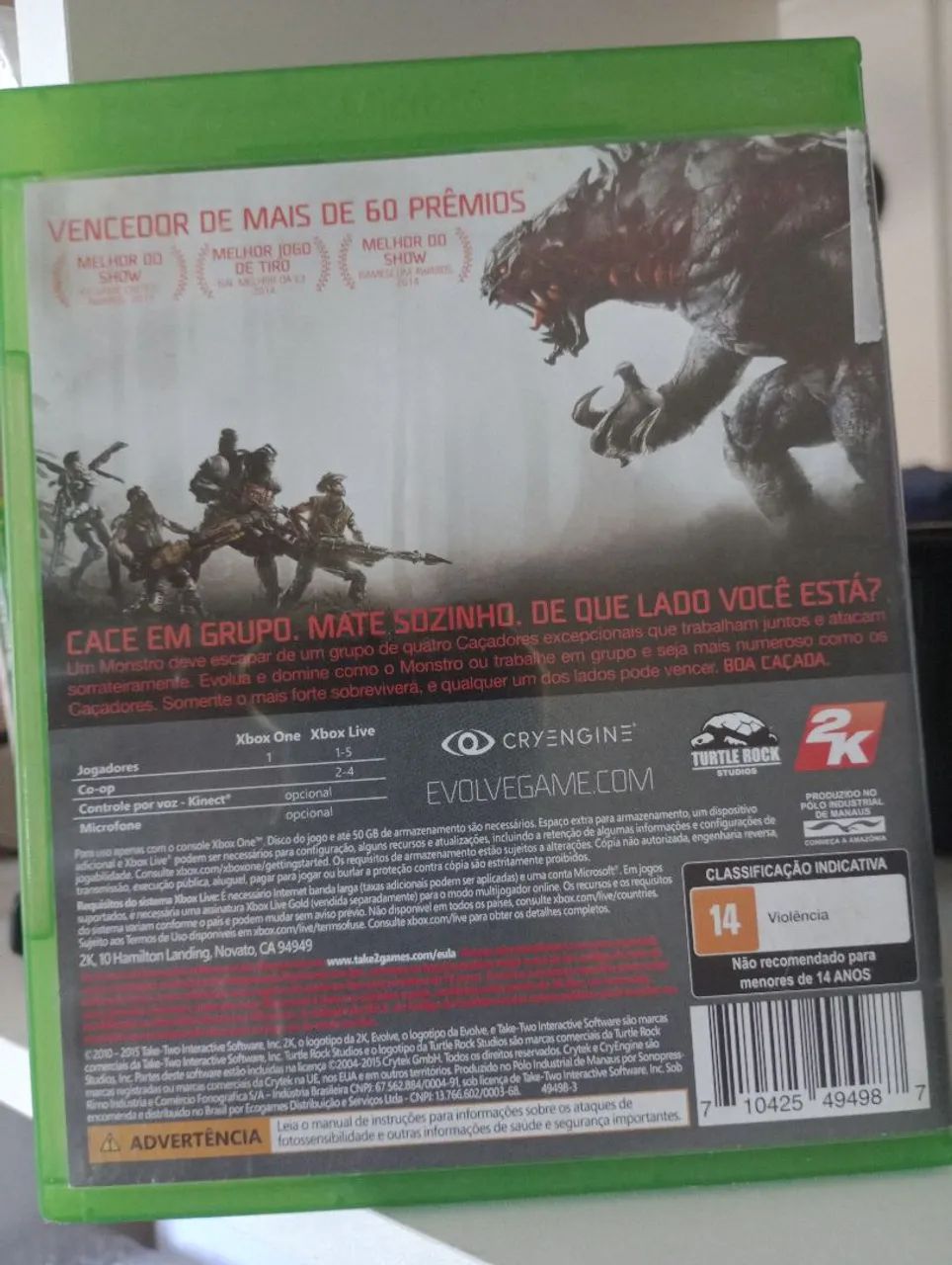 Xbox One - Evolve - jogo mídia física  - Foto 2