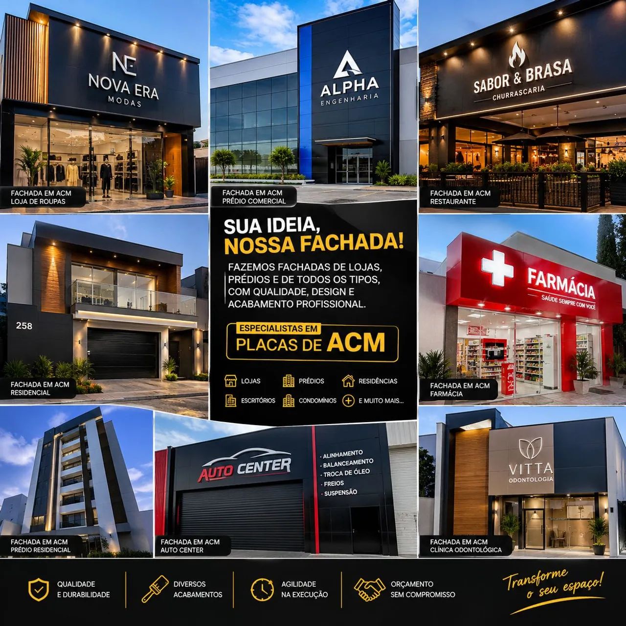 FAIXADA EM ACM